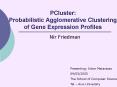 PCluster: Probabilistic Agglomerative Clustering of Gene Expression Profiles PowerPoint PPT Presentation