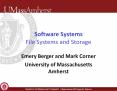 Software Systems File Systems and Storage PowerPoint PPT Presentation