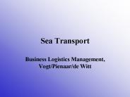 Sea Transport