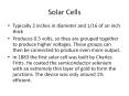 Solar Cells PowerPoint PPT Presentation