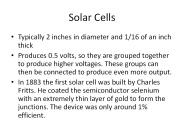 Solar Cells