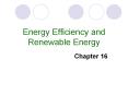 Energy Efficiency and Renewable Energy PowerPoint PPT Presentation