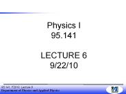 Welcome to Physics I !!!
