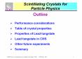 Scintillating Crystals for Particle Physics PowerPoint PPT Presentation