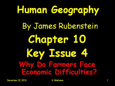 Human Geography By James Rubenstein