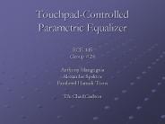 Touchpad-Controlled Parametric Equalizer