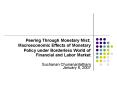 Peering Through Monetary Mist: Macroeconomic Effects of Monetary Policy under Borderless World of Financial and Labor Market PowerPoint PPT Presentation