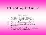 Folk and Popular Culture