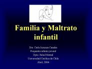 Familia y Maltrato infantil