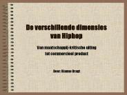 De verschillende dimensies van Hiphop