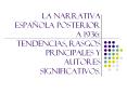 LA NARRATIVA ESPA PowerPoint PPT Presentation