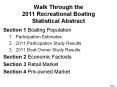 Walk Through the 2011 Recreational Boating Statistical Abstract PowerPoint PPT Presentation