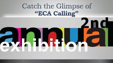 Catch the glimpse of ECA Calling- 2015