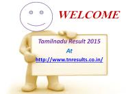 Tamilnadu Result 2015