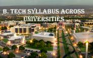 B.Tech syllabus across Universities