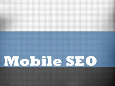 Mobile SEO