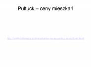 Pułtusk - ceny mieszkań