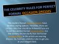 The Celebrity rules for perfect formal occasion dresses (1)