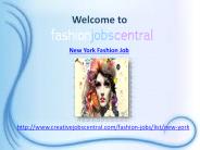 New York Fashion Jobs