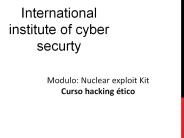 Modulo: Nuclear exploit Kit Curso hacking etico