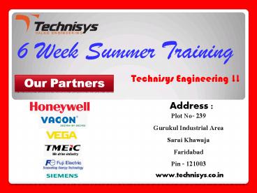 6 Week Summer Training