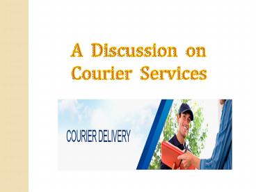 Presentation on Courier Service by RANDlogistics.com