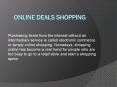 online deals shopping PowerPoint PPT Presentation