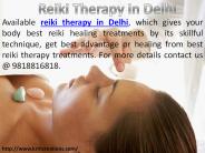 Get Best Reiki Therapy in Delhi