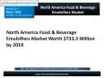 North America Food & Beverage Emulsifiers Market PowerPoint PPT Presentation