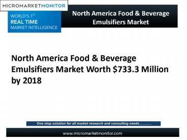 North America Food & Beverage Emulsifiers Market (1)