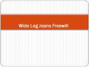 Wide Leg Jeans Freewill