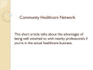 community healthcare network