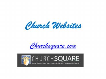 Church Website Builder - Churchsquare.com