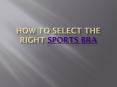 How to select the right sports bra