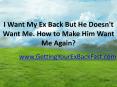 I Want My Ex Back But He Doesn't Want Me - How to Make Him Want Me Again PowerPoint PPT Presentation