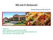 Mexican Cuisine Rio Grande CA