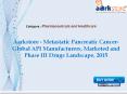 Aarkstore - Metastatic Pancreatic Cancer-Global API Manufacturers, Marketed and Phase III Drugs Landscape, 2015 PowerPoint PPT Presentation