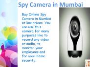 Monitor employees with Spy Camera in Mumbai