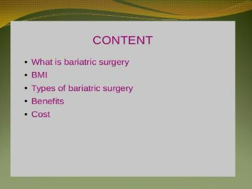 Obesity Surgery India - Bariatric Surgery India