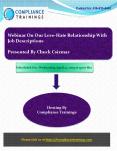 Webinar On Our Love-Hate Relationship With Job Descriptions PowerPoint PPT Presentation