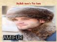 Stylish men's fur hats PowerPoint PPT Presentation