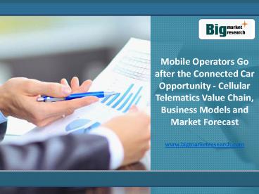 Business Models & Forecast of Mobile Operators Cellular Telematics Connected Car Market