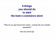 Ecommerce Business Success Factors
