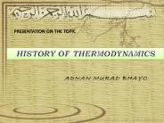 History of thermodynamics