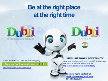 Dubli network PPT 2015