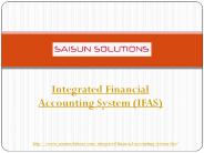 iFAS | IFAS ERP | Integrated Financial Accounting System