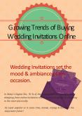 Growing Trends of Buying Wedding Invitations Online