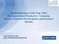 JSB Market Research: Global Database of the Top 1000 Pharmaceutical Producers - Company Names, Financial Performance, and Contact Details PowerPoint PPT Presentation