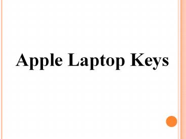 Apple Laptop Keys