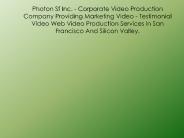 San Francisco 3D Video Production